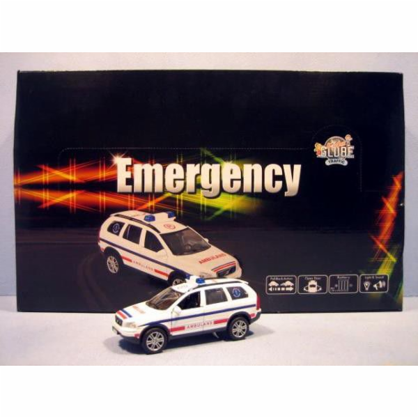 Hipo Ambulance Volvo se zvukem 14cm