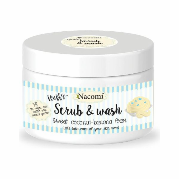 Nacomi Peelingová a čisticí pěna - Kokos-banán 180ml