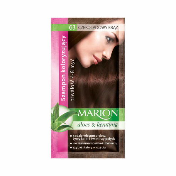 Marion Coloring šampon 4-8 umytí č. 63 čokoládově hnědá 4...