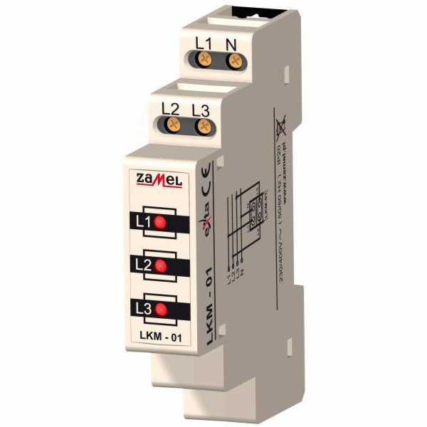 Zamel Indikátor napájení LKM-01-10 1P 230V 1,5mA LKM-01-10