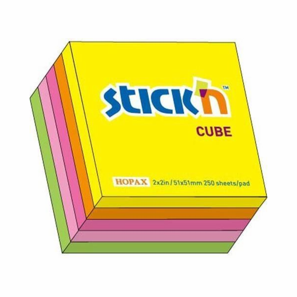 Stickn Notes kostka mix 5 barev Neon (175504)