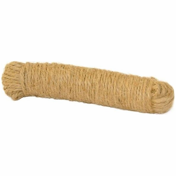 Sponky Jutový provázek provázek 30g 15m hnědý