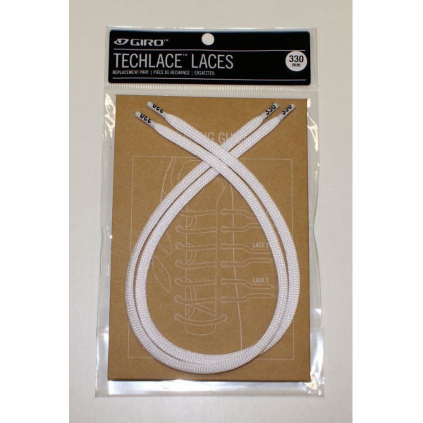 GIRO GIRO TECHLACE tkaničky bílé 330mm tkaničky