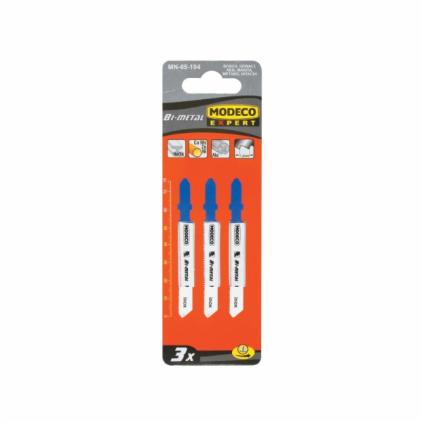 Listy do skládačky Modeco typu T 100x2,5mm na kov, reverz...