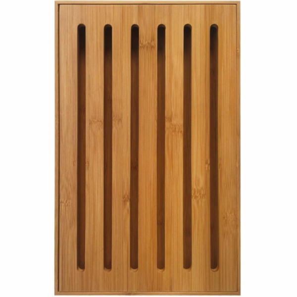 Krájecí prkénko KingHoff s tácem na drobky, bambus, 38x23...