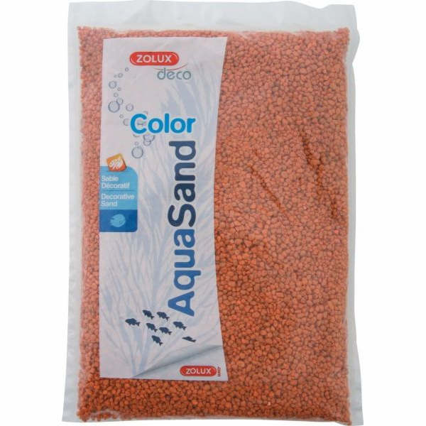 Zolux Aquasand Color step oranžová 1kg