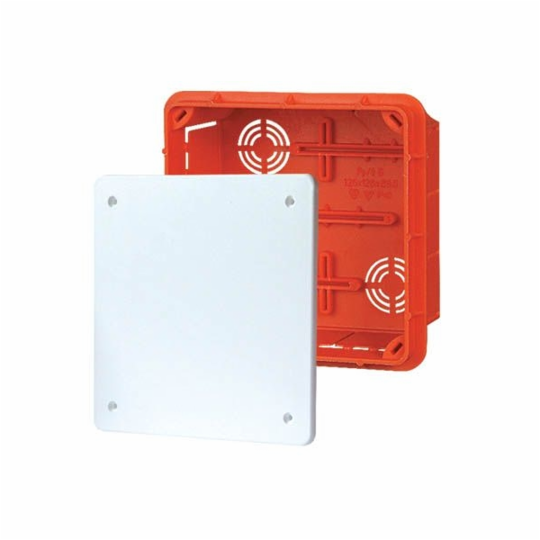 Elektro-Plast Krabice pod omítku PP/T5 130x130x70mm oranž...