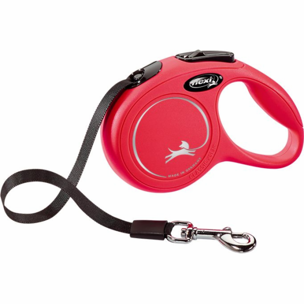 Natahovací vodítko Flexi New Classic, XS 3m, červené