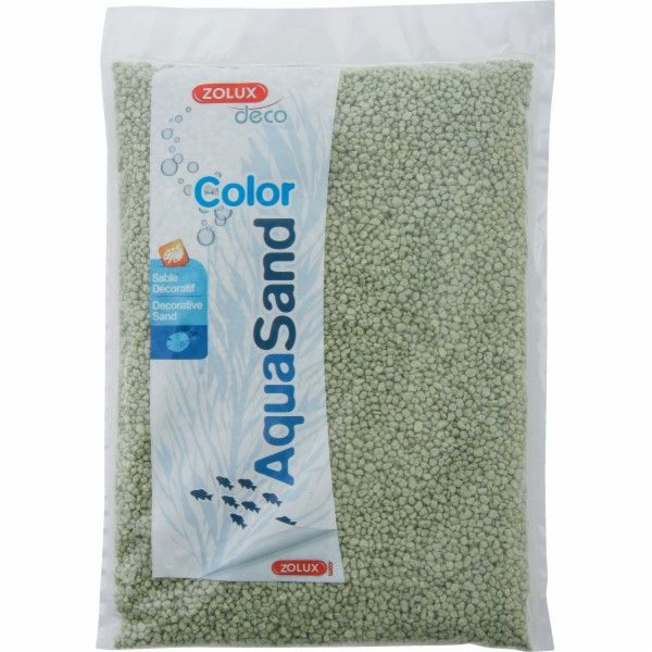 Zolux Aquasand Color lipová zelená 1kg