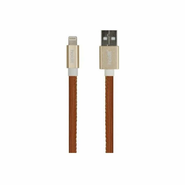 Holdit USB A -> Lightning kabel 1m hnědý (612662)