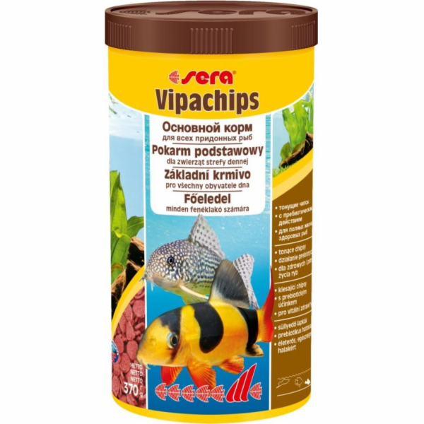 sera Vipachips Nature 1.000 ml, potápivé chipsy - základn...