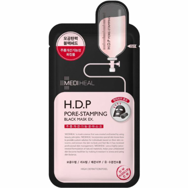 MEDIHEAL HDP Pore-Stamping Black Mask EX černá maska na č...