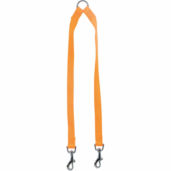 Zolux ZOLUX Dvojité nylonové vodítko 15 mm/40 cm, oranžové