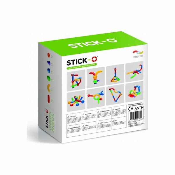 Magnetické bloky Magformers Stick-O Basic 20 prvků (005-9...