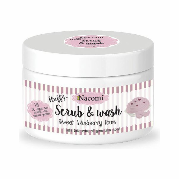 Nacomi Peelingová a čistící pěna - Borůvka 180ml