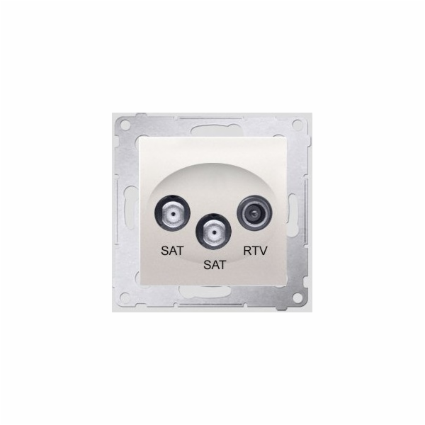 Kontakt-Simon SIMON54 SAT/SAT/RTV koncovka anténní zásuvk...