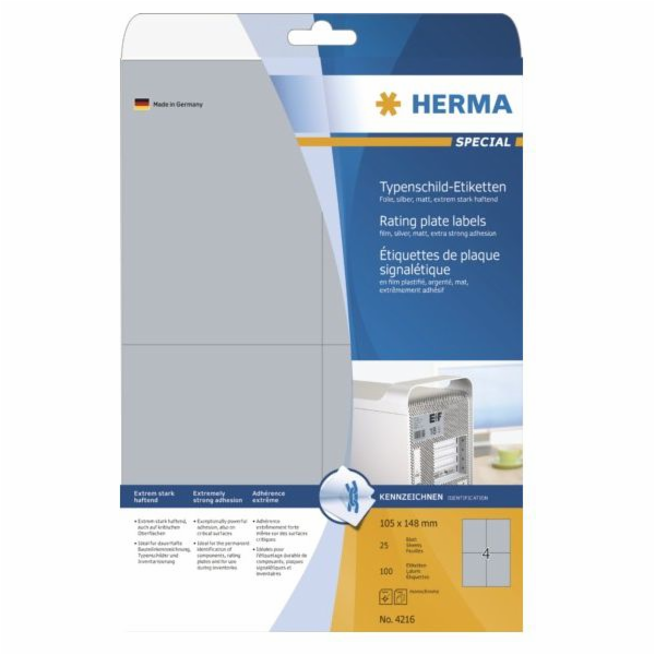 Herma Foliové etikety 4216, A4, pro venkovní použití, 105...