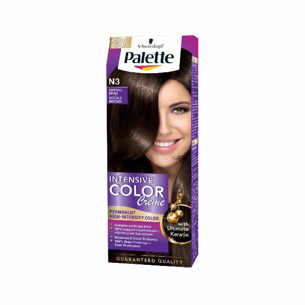 Palette Intensive Color Creme Barvící krém č. N3 - středn...