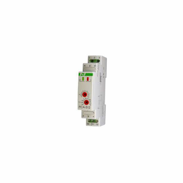 F&F Časové relé 1P 10A 0,1s-576h 24V AC/DC (PCA-512 24V)
