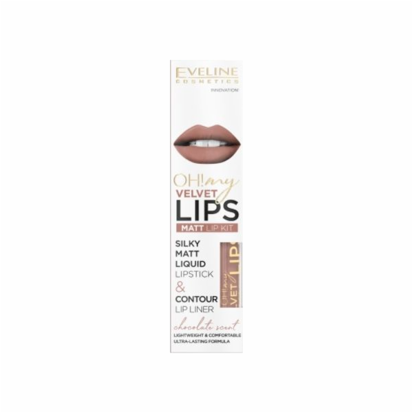 Eveline Oh My Lips Matná rtěnka a tužka na rty 11 Cookie ...