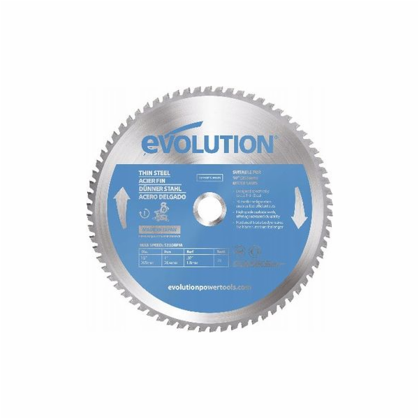Evolution Widia TCT pila pro řezání tenké oceli 255mm / 7...