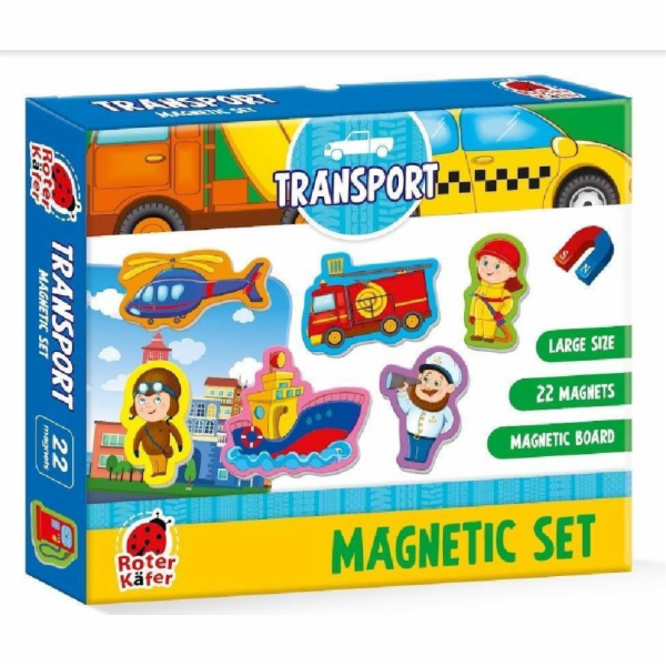 Roter Kafer Magnetické puzzle Vozidla s deskou RK2090-04