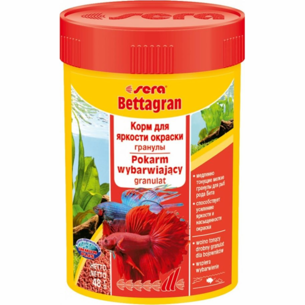 sera Bettagran Nature 100 ml, granule - krmivo zvýrazňují...