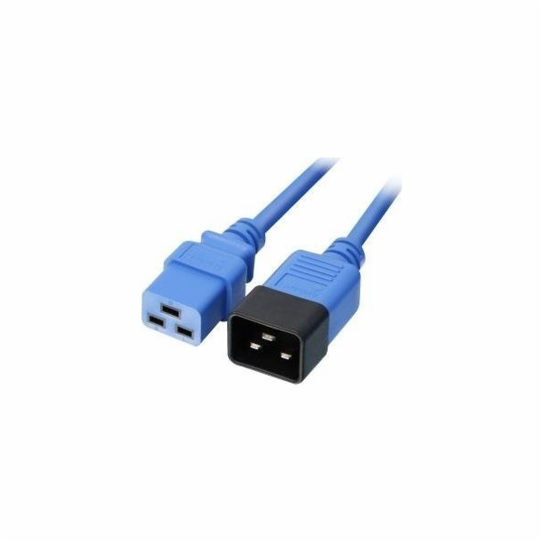 Lindy Lindy IEC-Netzverlängerung C19 auf C20 blau 1m exte...