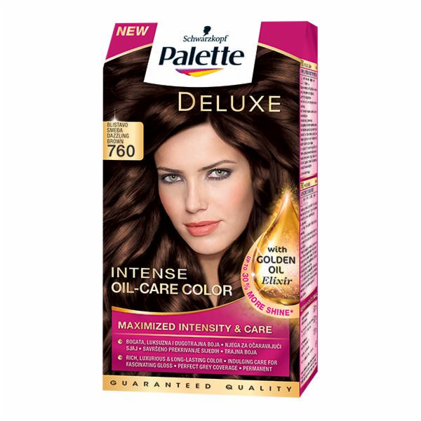 Schwarzkopf PALETTE Deluxe 760 oslnivě hnědá