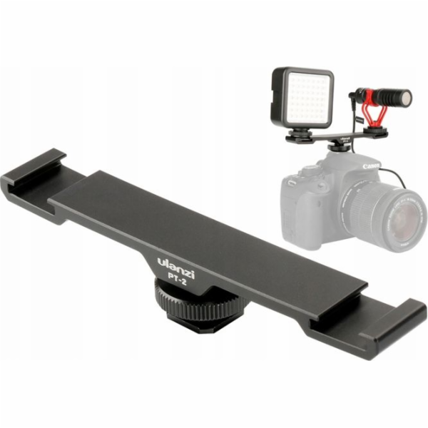 Držák kolejnice adaptéru Ulanzi pro 2x Ulanzi Pt-2 Hot Shoe