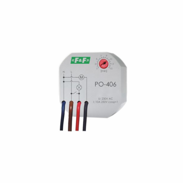 F&F Relé zpožděného času 230V 10A - PO-406