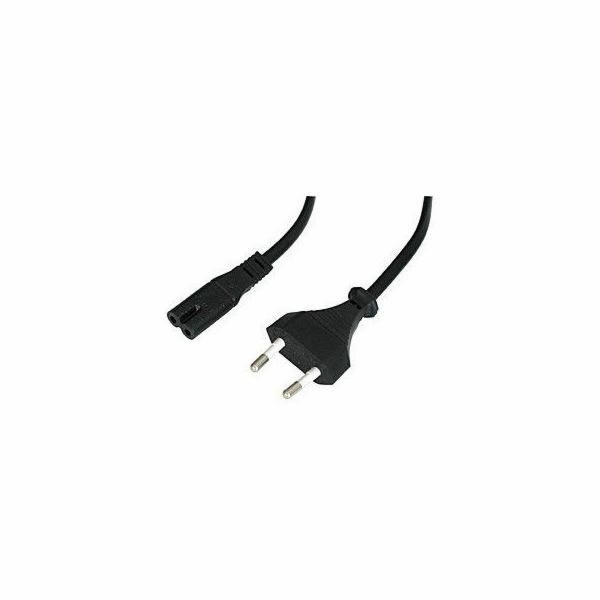 Lindy Clover napájecí kabel, 2 m, černý (30421)