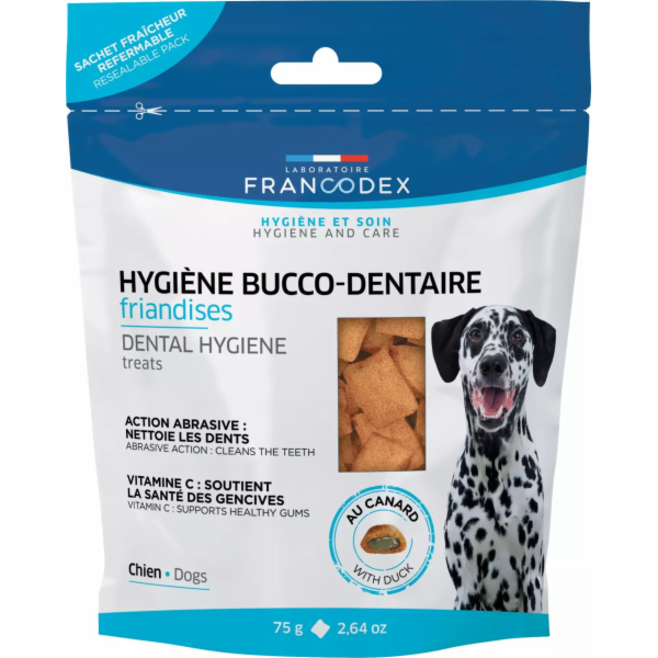 FRANCODEX Pamlsek pro štěňata a psy - ústní hygiena 75 g