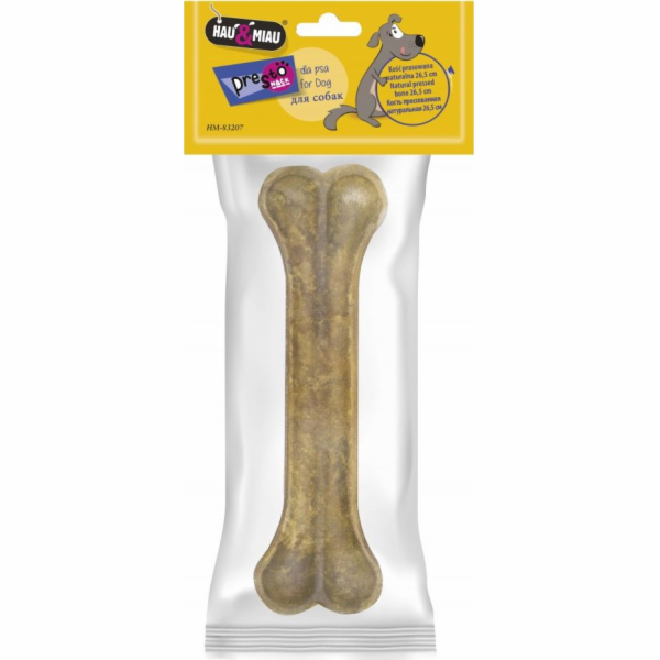 Hau&Miau PRESSED BONE NATURAL, 26,5 cm, 1 ks/bal., 230 g/...