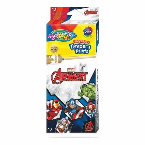 Patio Tempera barvy Colorino Kids 12 barev Avengers 12 ml