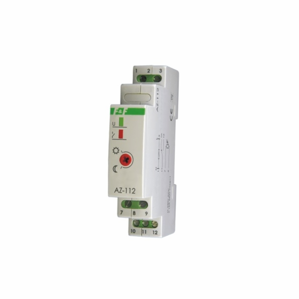 F&F Soumrakový spínač 16A 230V 2-1000lx DIN se sondou AZ-112