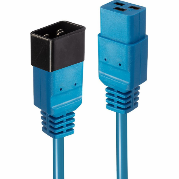 Lindy Lindy IEC-Netzverlängerung C19 auf C20 blau 3m exte...
