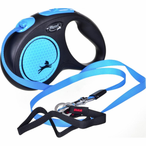 Flexi FLEXI Navíjecí vodítko New Neon M, 5 m páska, modré