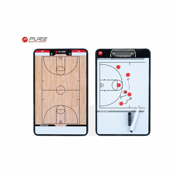 Taktická basketbalová aktovka Pure2Improve P2I COACHBOARD...