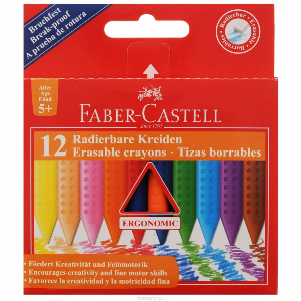Faber-Castell Grip Pencils trojúhelníkové 12 barev Faber-...