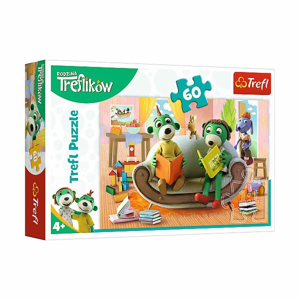 Trefl Puzzle 60 dílků Společné čtení pohádek (17345)