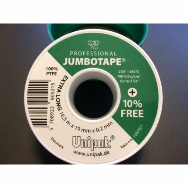 Unipak Teflon Jumbotape 11m X 19 mm X 0,200 mm (1000557)