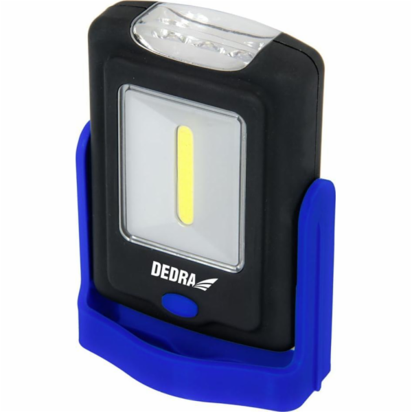 DEDRA 1W COB LED + 3LED OBDÉLNÍKOVÁ BATERKA SE ZÁKLADNÍ B...