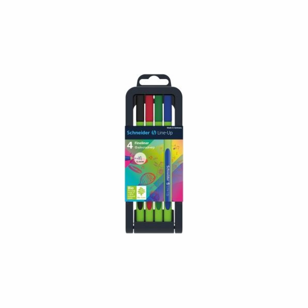 Schneider Line-up Fineline 0,4 mm 4 kusy ve stojanu Mix b...