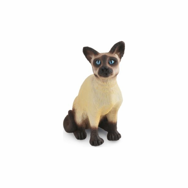 Figurka Collecta Siamská kočka sedící