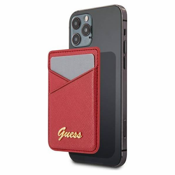 Slot pro peněženku Guess Guess GUWMSSASLRE MagSafe Saffia...