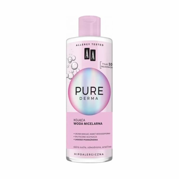 AA AA Pure Derma zklidňující micelární voda 400ml | DOPRA...
