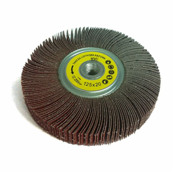 Glob Brusný kotouč s úhlovou lamelou 125 x 20 mm M14 P320...