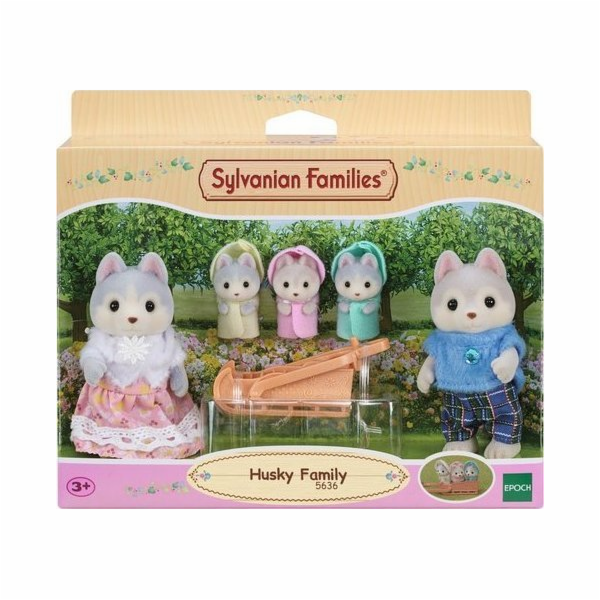 Epocha SYLVANIAN figurka Husky family 5636