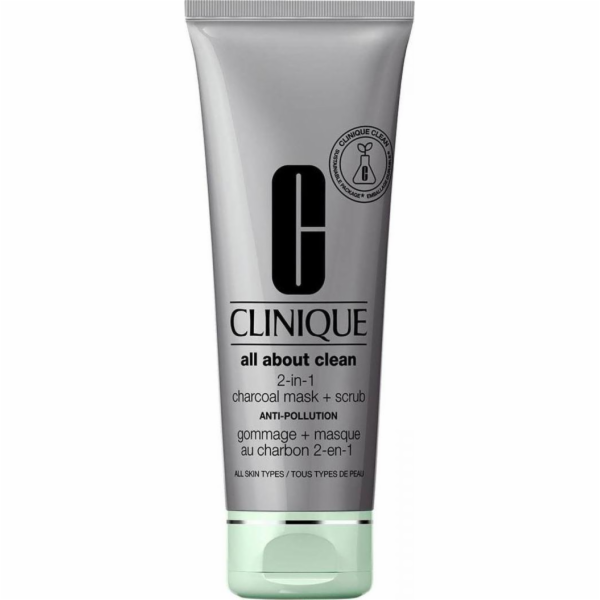 CLINIQUE_All About Clean 2-in-1 Charcoal Mask + Scrub čis...